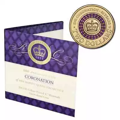$310 • Buy 2013 $2 Dollar Coin Coronation  C  Mintmark Purple UNC RAM Folder