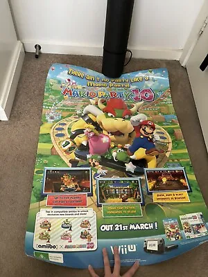 Nintendo - Wii U - Mario Party 10 - In-store Display Poster • $40