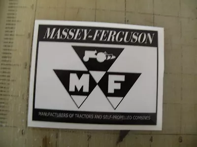 Vintage Massey-Ferguson 1 Sticker Decal Sign 4 X3.1  • $7