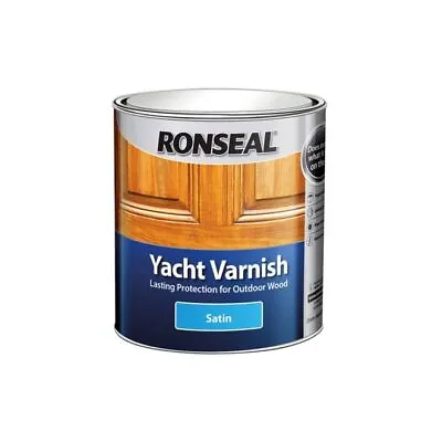 Ronseal Exterior Yacht Varnish Satin Clear 250ml 30241 • £16.04