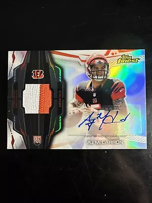 2014 Topps Finest AJ McCarron #RAP-AMC RPA Rookie Patch Auto RC • $12.99