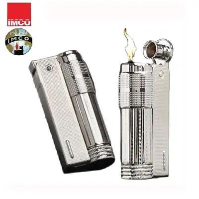 Vintage Imco 6700 Stainless Steel Old Style Gasoline Cigarette Oil Lighter NEW • £9.49