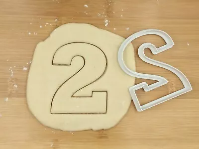 Number Two Digit 2 Cookie Cutter Biscuit Fondant Cake Mould | Large 8 Cm High • $8.93