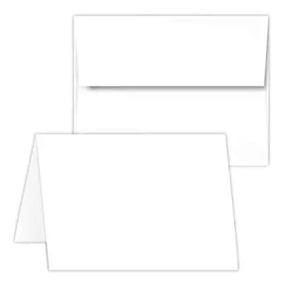 Greeting Cards Set - 4.25 X 5.5 Inches Blank White Cardstock & Envelopes Perf... • $31.34