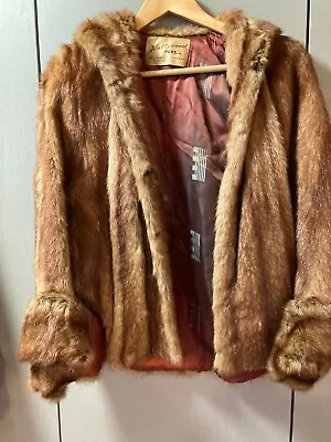 Vintage Muskrat Fur Cape Jacket • $40