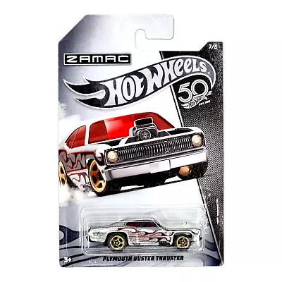 HOT WHEELS '72 Plymouth Duster Thruster 50th Anniversary ZAMAC Flames FRN30 2018 • $2.99