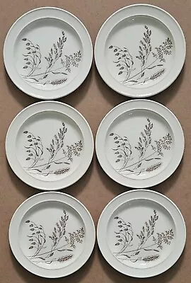 Windswept J & G Meakin Pottery - 6 Dessert Plates. Vintage Made In England. VGC. • £16.99