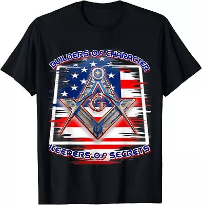 NEW Masonic (freemason) Builders Of Character Design Gift Idea T-Shirt S-3XL • $22.99