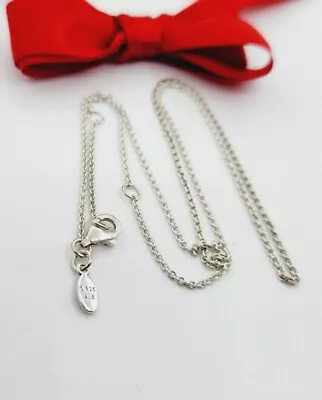 $39.95 • Buy New Authentic Pandora Silver Fine Classic Cable Chain Necklace 45cm Adjustable,,