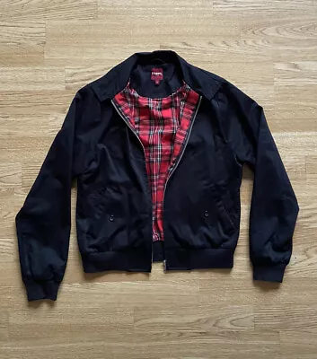 £27 • Buy Merc Womens Harrington Jacket Black Mod Tartan Bomber Small 8