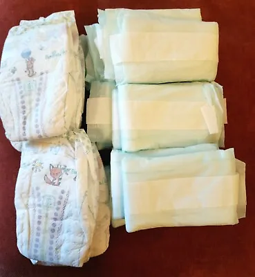 14x Maternity Sanitary Pads Towels And 7x Pampers New Born Small Nappies Bundle • £3.75