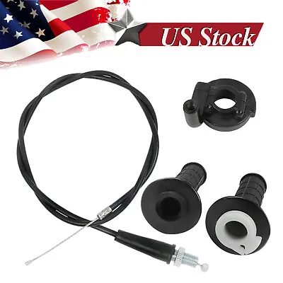 7/8  Motorcycle Twist Throttle Handle Grip With Cable 50-250CC Motocross ATV • $6.95