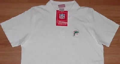 Miami Dolphins Ladies Polo Large Embroidered Logo Reebok NFL • $19.99