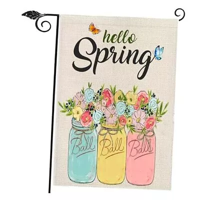 Welcome Sunflower Floral Garden FlagVertical Small Flower-Hello Spring • $8.51