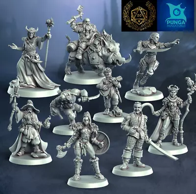 Fantasy Character Pack | Fantasy Adventures | Punga Miniatures • £7.50