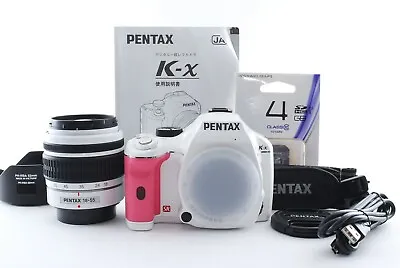 Pentax K-x 12.4MP Digital SLR Body White W/DAL 18-55mm Lens [Exc Japan #771847 • $717.99
