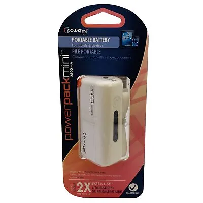 PowerUp! Powerpack Mini Backup Portable Battery 2600mA White LED Flashlight New • $19.97