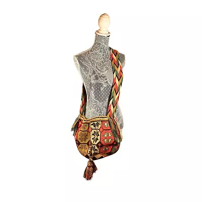 Wayuu Mochila Woven Columbian Crossbody Bag Handmade Large  • $32.87