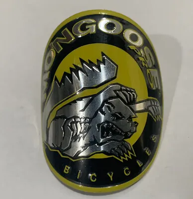 Bicycle Bike Mongoose Original Frame Hard Badge  Old School Maurice Yellow • $19.45