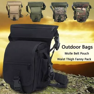 Bag Waist Thigh Outdoors Belt Pack Drop Leg Bag Molle Belt Pouch Waist Packs • $22.22