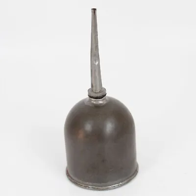 Antique Oil Can Oiler Steel Dome Shaped Thumb Press Vintage Barn Garage Find #14 • £12.14