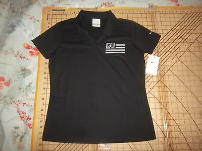 Womens Medium Black Nike Golf Raiders Adorned Polo Shirt - Nwt • $23