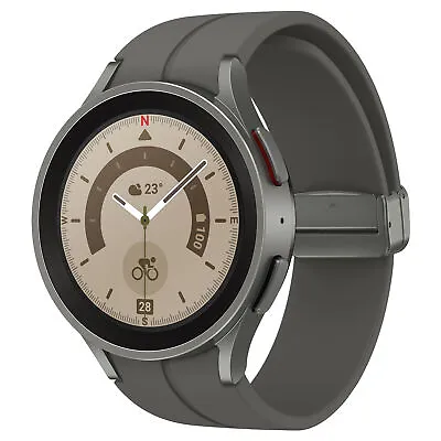 Samsung Watch 5 Pro GPS 45mm Grey Titanium SM-R920NZTAXSA • $479