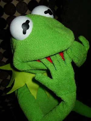  Kermit Frog Replica  Full Body Hand Puppet Bendy Fingers   Profesional Puppet  • $275
