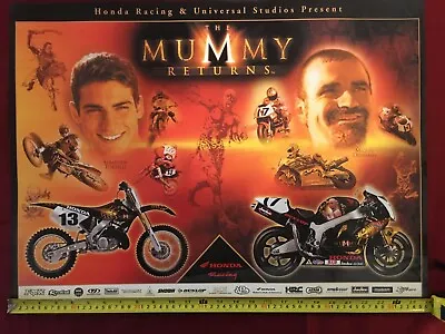 Mummy Returns Team Honda Race Poster Sebastien Tortelli Miguel Duhamel  • $39.99