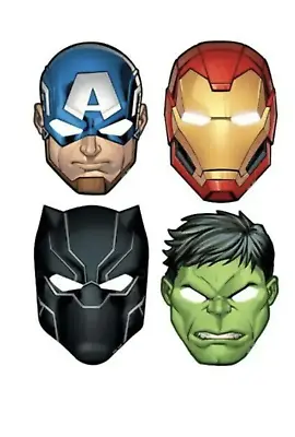 Marvel Avengers Hats/ Masks 8 Count Birthday Paper Mask Party Supplies  • $9.89