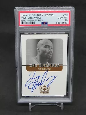 1999-00 Upper Deck Century Legends Tim Hardaway Epic Signatures Auto Psa 10 Pg • $5.60