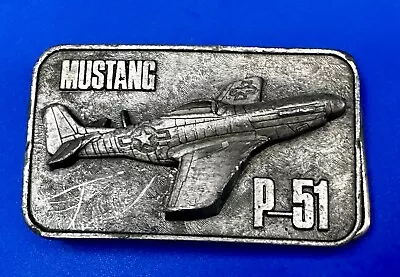 Mustang P-51 Airplane Commemorative Vintage Belt Buckle By The Buckle Connection • $18.50