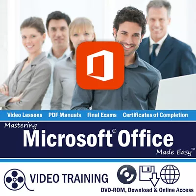 Learn Microsoft ACCESS EXCEL WORD OUTLOOK 2016 2013 Training DVD-ROM Tutorial • $30