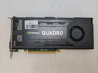 PNY NVIDIA Quadro K4000 3GB GDDR5 PCI EXPRESS X16 DUAL DISPLAY PORT TESTED • $29.99