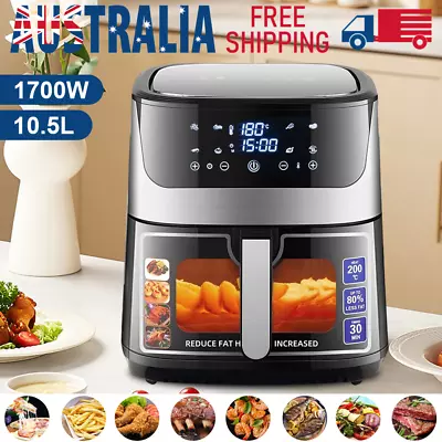 Air Fryer 10.5L LCD Fryers Oil Free Oven 1700W Airfryer Kitchen Healthy Cooker  • $94.69