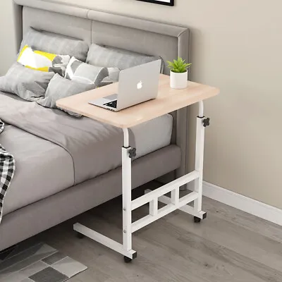 $29 • Buy Desk Computer Table Lift Bed Bedside Table Mobile Adjustable Laptop Stand Wood