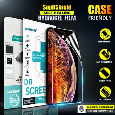 $6.95 • Buy Apple IPhone X XS Max XR 6 6S 7 8 Plus HYDROGEL Full Coverage Screen Protector