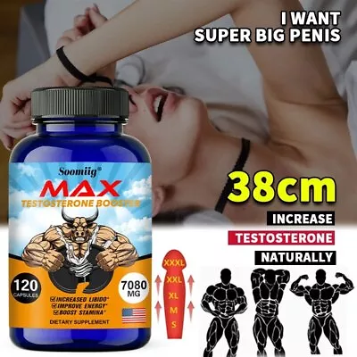 Muscle Growth Capsules 7080mg Testosterone Booster Anabol Steroids High Dose • $18.12