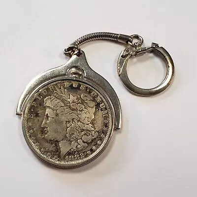 1882 $1 Morgan Silver Dollar - Key Chain - SKU-F6528 • $69