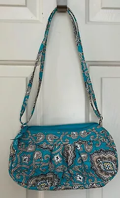 VERA BRADLEY Frannie Hipster Crossbody Bag Totally Turquoise (retd) • $9.99