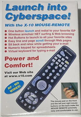 $9.49 • Buy New X-10 Wireless Mouse Remote MK19A Home Automation TV PC Computer Controller