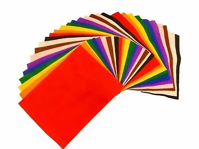 Acrylic Felt Sheets Kids DIY Art Craftwork Bow Maker Assorted Colours Pack Of 15 • £6.99