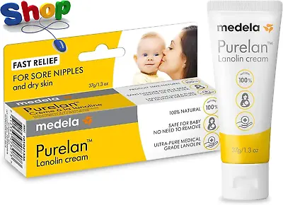 Purelan  37  G  Lanolin  Nipple  Cream -  Fast  Relief  For  Sore  Nipples  And  • £17.30