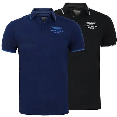 £49.99 • Buy Hackett Men Aston Martin Racing Polo T Shirt/tee Shoulder/arm Panel Slim Fit