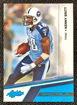 2010 Absolute Memorabilia Spectrum Blue Retail #96 Kenny Britt 66/75 TITANS • $2.99