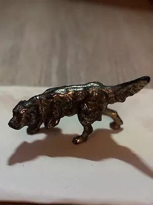 Dog Figurine Cast Metal Retriever Pointer • $14.99