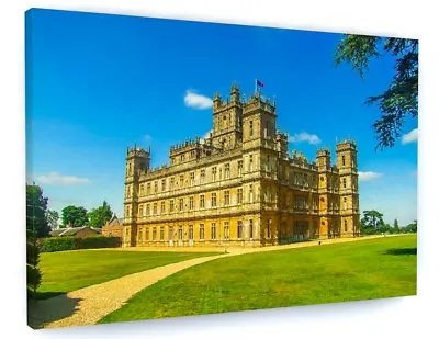 £38.86 • Buy Downtown Abbey Highclere Canvas Picture Print Wall Art Chunky Frame Large 