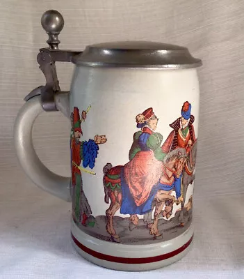 Western Germany Original Cold War Era Bavaria Ceramic Beer Stein With Lid • £28.92