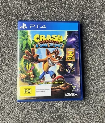 Crash Bandicoot N Sane Trilogy PS4 Sony PlayStation Blue-ray Region 4 PAL • $28