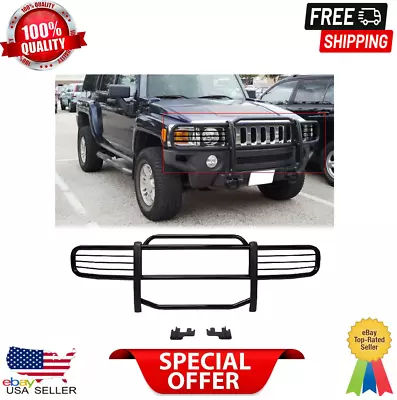 Fits 2006-2011 Hummer H3 Front Bumper Brush Grille Guard Black Coated Steel • $285.74